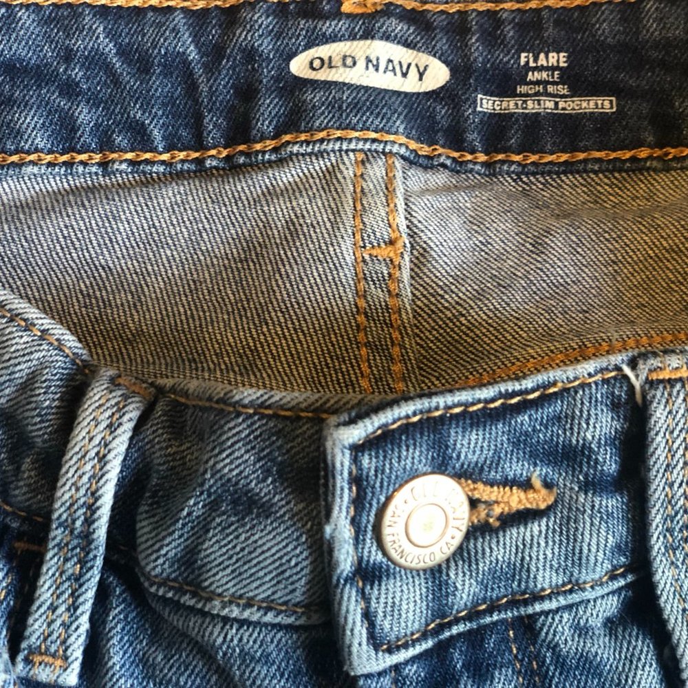 Old Navy High Rise Ankle Flare Jeans | 4